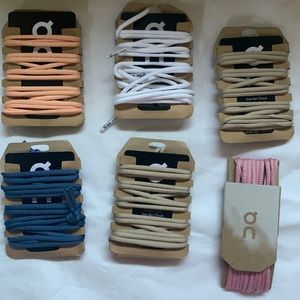 On runny shoe laces.